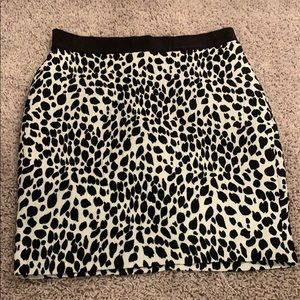 Ann Taylor cheetah print mini skirt